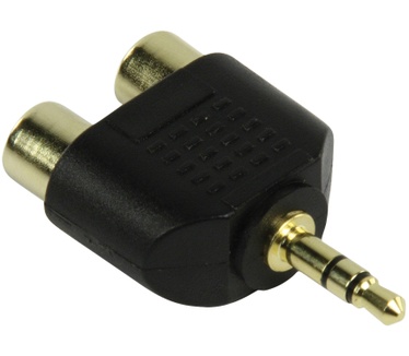 3.5mm male stereo naar 2x RCA female