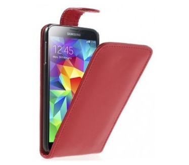 qMust Flip Case Samsung Galaxy S5 / S5 Plus / S5 Neo (red)