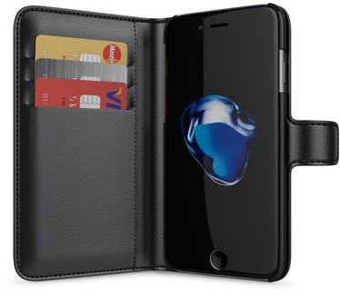 BeHello iPhone 6 / 6S / 7 Wallet Case 3 Cardslots Black