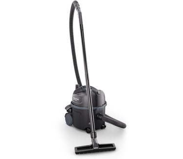 Nilfisk Professionele stofzuiger VP300R (industriële stofzuiger met HEPA-filter, filterzakvolume 10 l, zuigvermogen 800 W, luchtstroom 32 l/s, PCR-gehalte 30%) zwart