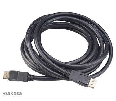 Akasa 8K@60Hz DisplayPort to DisplayPort cable, 5m, v1.4 Zwart