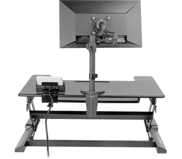 Tripp-Lite WorkWise Height-Adjustable Sit-Stand Desktop Workstation, 36 x 22 in. Monitor Platform
