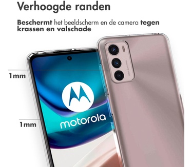 Accezz Clear Backcover Motorola Moto G42 - Transparant
