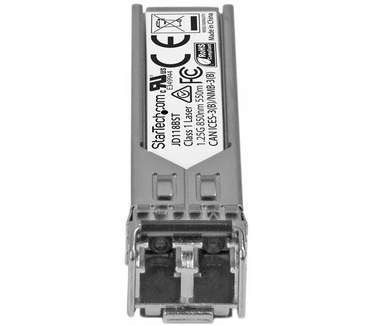 Startech.com Gigabit Fiber 1000Base-SX SFP ontvanger module HP JD118B compatibel MM LC 550m