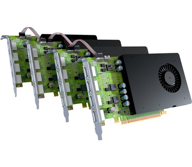 Matrox D-Series D1480 Quad DisplayPort Graphics Card / D1480-E4GB