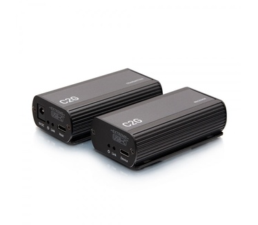 CablesToGo C2G 1-poorts USB-C® extender zender naar ontvangerkit - USB 3.2 Gen 1 (5Gbps)