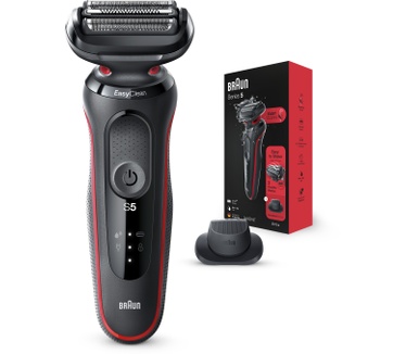Braun Series 5 50-R1200s Elektrisch Scheerapparaat Met Precisietrimmer, Rood