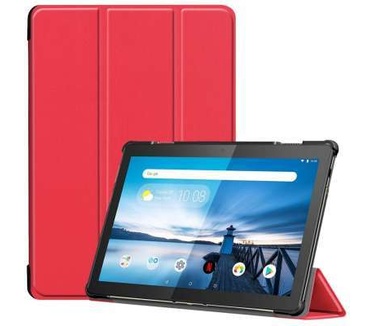 qMust Lenovo Tab M10 Smart Tri-Fold Case - Rood