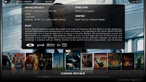 Xbmc's Confluence FanArt-interface