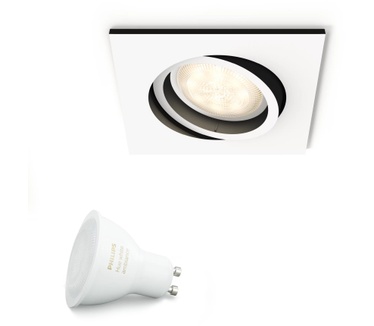 Philips Hue Milliskin Inbouwspot Wit Vierkant (excl DIM Switch)
