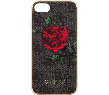 Guess 4G Flower Desire HardCase voor iPhone 6/6S/7/8 Plus - Grijs Grijs