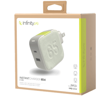InfinityLab InstantCharger 65W 2 USB Wit