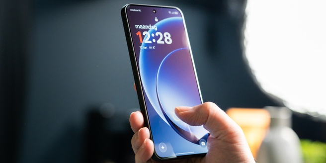 De vingerafdrukscanner van de OnePlus 15R.