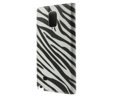 Kees Zebra Print Portemonnee Hoesje Samsung Galaxy Note 4