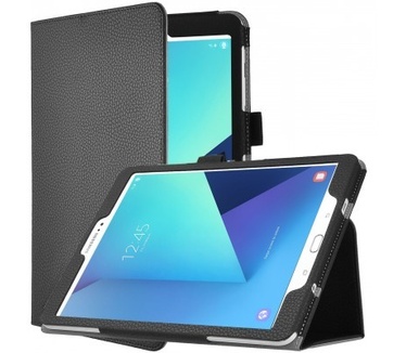 qMust Samsung galaxy Tab S3 9.7 Leather Protective Case - Black