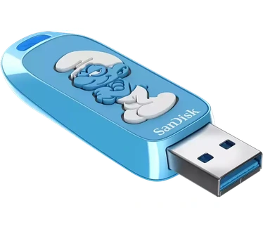 Sandisk Smurfs 64GB Blauw