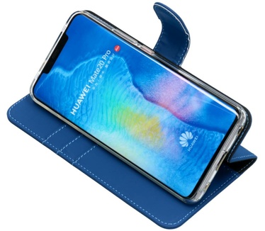 Accezz Wallet Softcase Bookcase Huawei Mate 20 Pro (Mate 20 Pro) Blauw