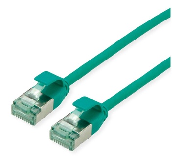 Roline U/FTP DataCentre patchkabel Cat.6A (Klasse EA), extra dun, groen, 0,15 m