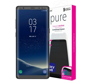 Araree Pure Curved Screenprotector - Samsung Galaxy Note 8 Zwart