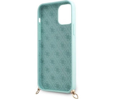 Guess Silicone Back Case - Apple iPhone 12 Mini (5.4") - Blauw Blauw