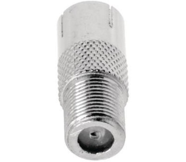 Allteq F-connector naar IEC - Zilver