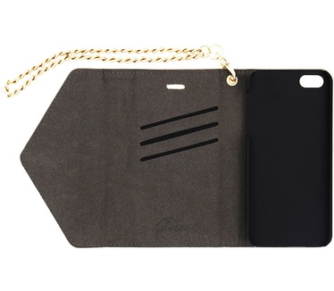 Guess Wallet Clutch Book Case voor Apple iPhone 6 / 6S - Studded Cream Beige