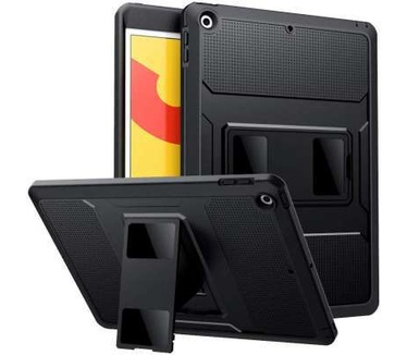 qMust Apple iPad 10.2 2019 Hoes Heavy Duty Case Zwart