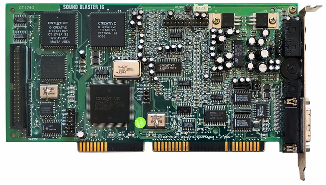 Creative Soundblaster 16 met wavetable-aansluiting