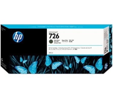 HP 726 matzwarte DesignJet inktcartridge, 300 ml