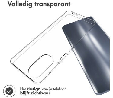 Accezz Clear Backcover Motorola Moto G62 - Transparant