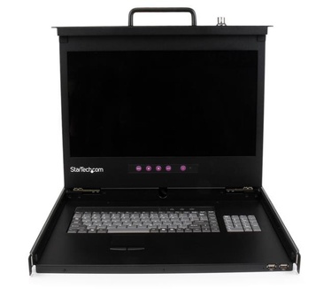 Startech.com 1U Rackmount LCD console met 2 poorts USB Hub 17" monitor 1080p