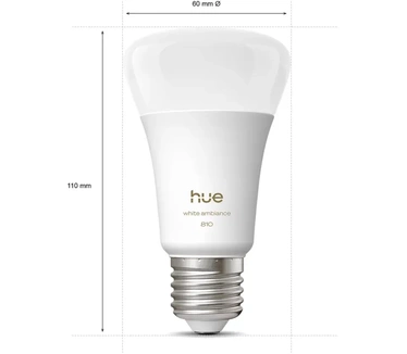 Philips Hue White Ambiance A60 - E27 slimme lamp - 810 lumen (3-pack)