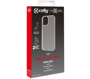 Celly HEXAGEL iPhone 13 Pro Max (iPhone 13 Pro Max) Transparant
