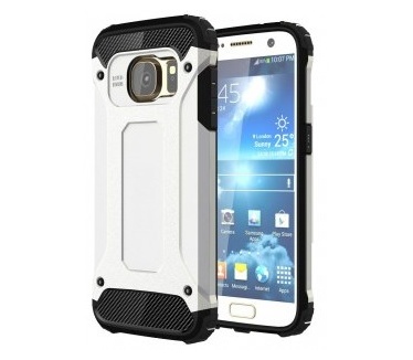 qMust Samsung Galaxy S7 Armor Hybrid Case - White