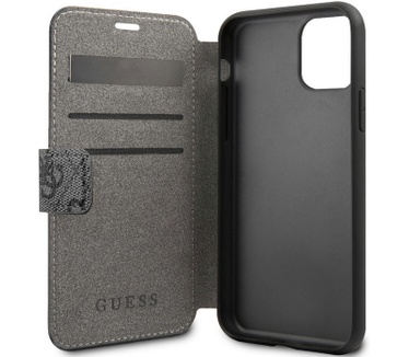 Guess 4G Book Case voor Apple iPhone 11 Pro Max (5.8") - Grijs  Grijs