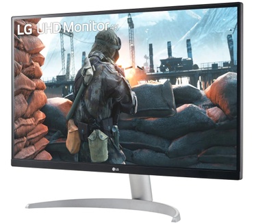 LG 27UP600-W Zilver, Zwart