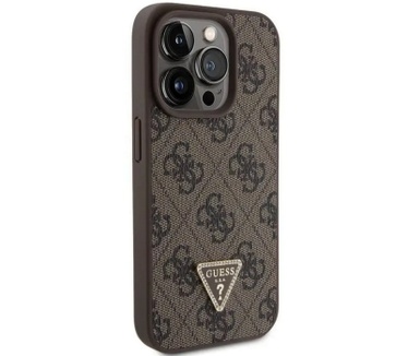 Guess 4G Triangle Logo Back Case iPhone 15 Pro Max (6.7") - Bruin Bruin