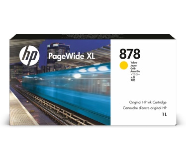 HP 878 1 liter inktcartridge voor PageWide XL, geel