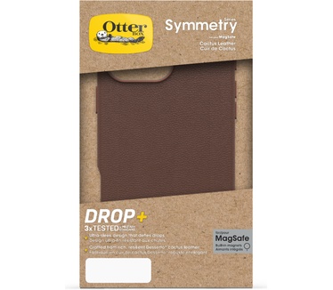 Otterbox Symmetry Series Cactus Leather voor MagSafe voor iPhone 16 Pro Max, Rich Adobe