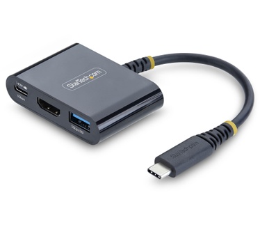 Startech.com USB-C naar HDMI Multiport Adapter met 140W PD Charging, 4K 60Hz HDMI, USB 5Gbps Hub, Mini Dock voor MacBook / Dell / ThinkPad / HP / iPad / Tablets