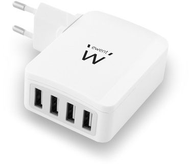 Ewent EW104 4-Poorts Smart USB Lader 5.4A