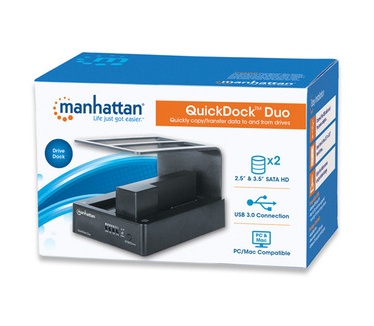 Manhattan QuickDock Duo Zwart