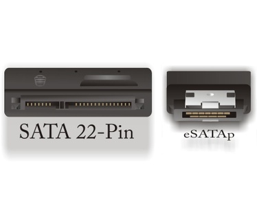 Delock eSATAp-SATA Retractable Cable 1.2m