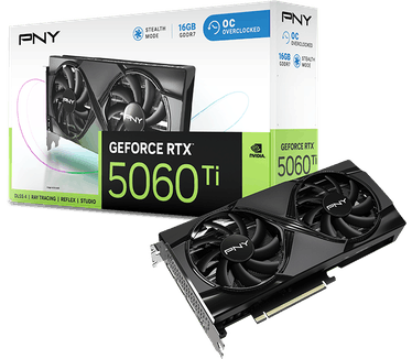 PNY GeForce RTX 5060 Ti 16GB Overclocked Dual Fan GPU