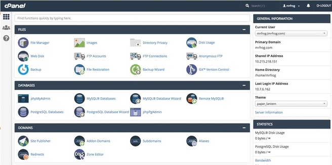 cpanel