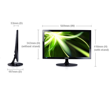 Samsung Syncmaster LS24B300HS Zwart