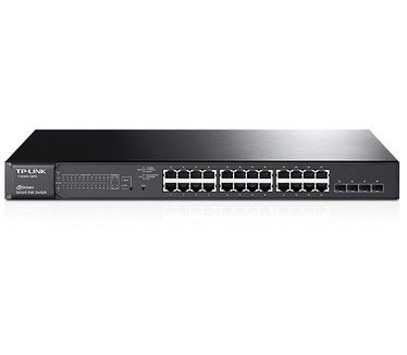 TP-Link JetStream 24-Port Gigabit Smart PoE+ Switch with 4 SFP Slots T1600G-28PS (TL-SG2424P)