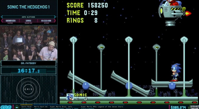 Games Done Quick 2019 Sonic