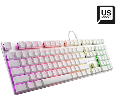 Sharkoon PureWriter RGB Kailh Red (Qwerty US) wit