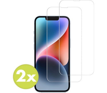 Accezz Gehard Glas Screenprotector 2-pack iPhone 13 / 13 Pro / 14 / 16e